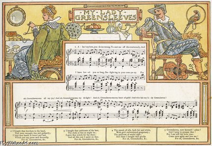My Lady Greensleeves — Walter Crane