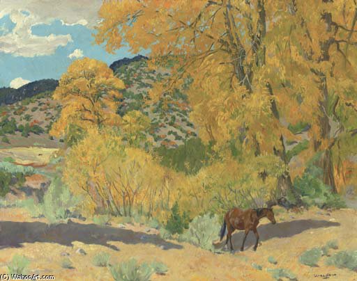 Autumn In Taos Canyon — Walter Ufer