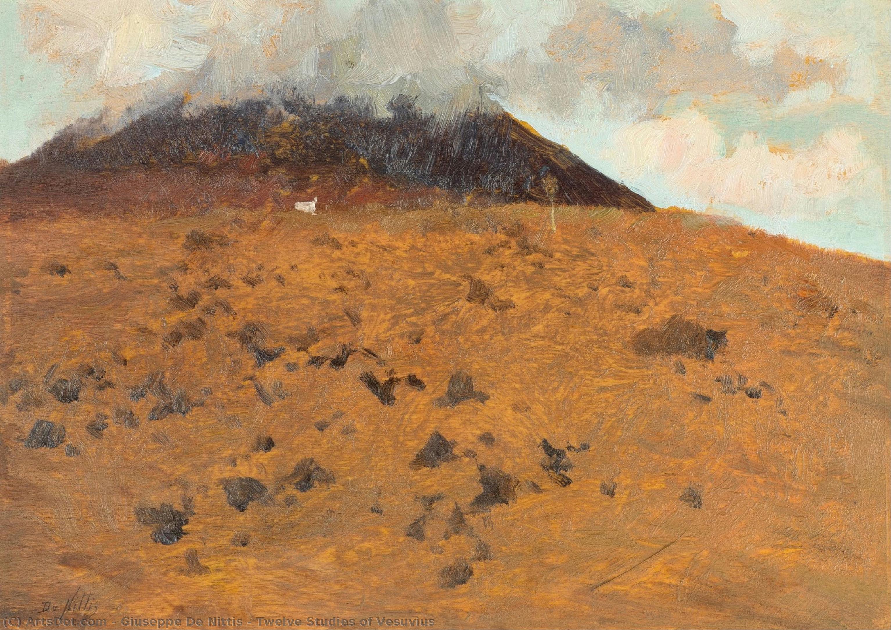 Twelve Studies Of Vesuvius — Giuseppe De Nittis