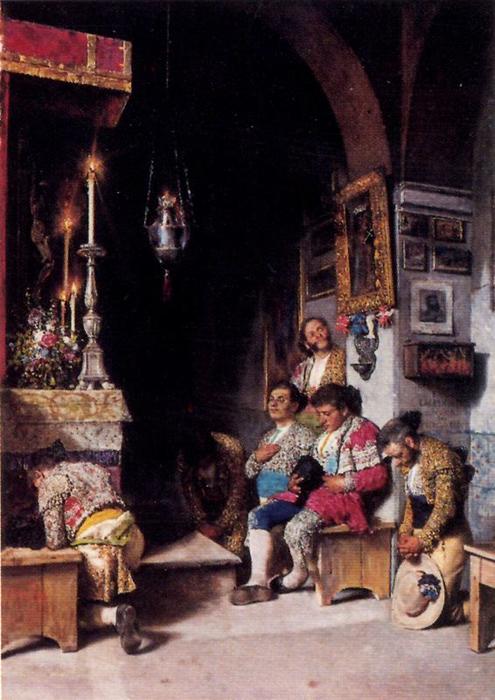 Toreros In The Chapel Of The Square — Хосе Виљегас Кордеро