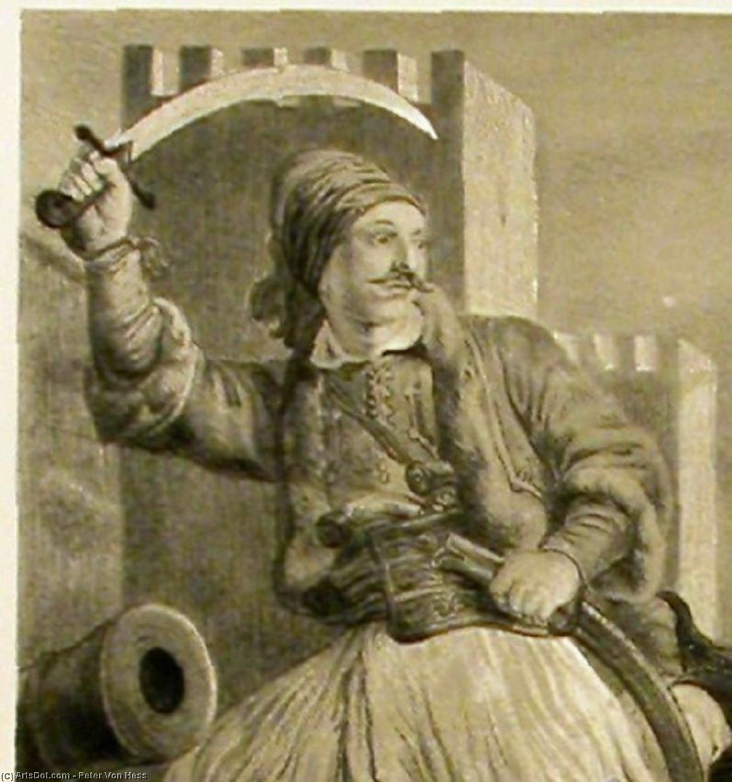 Ath. Kanakaris Is Taking Possession Of The Town Of Patras — Peter Von Hess