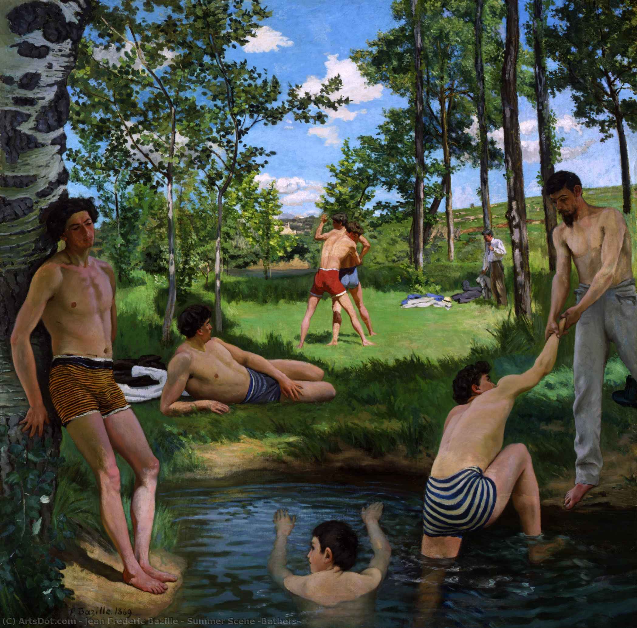 Summer Scene (bathers) — Жан Фредерик Базиль