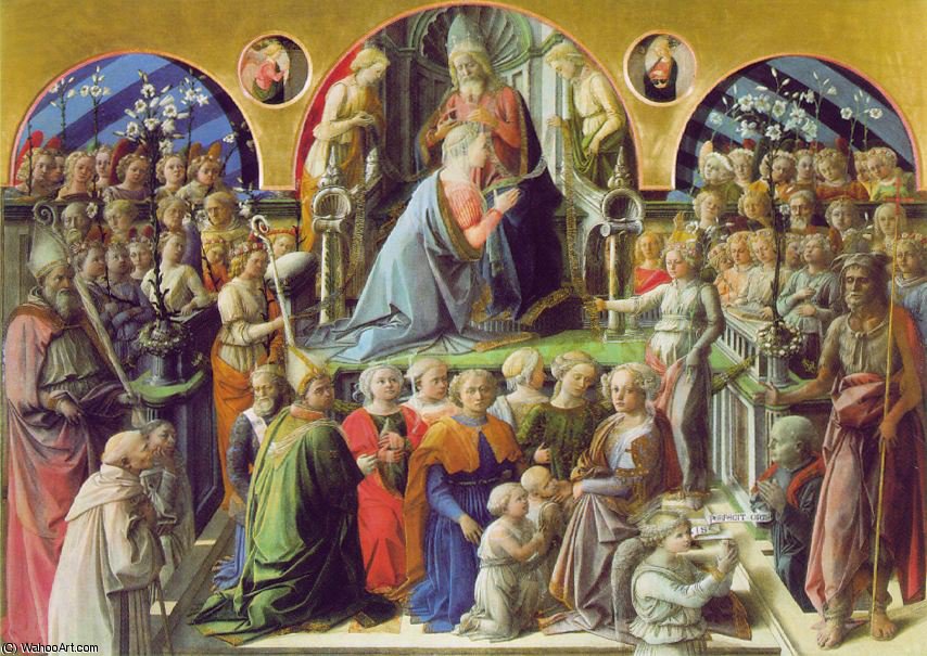 Coronation Of The Virgin, Uffizi — Filippo Di Tommaso Lippi