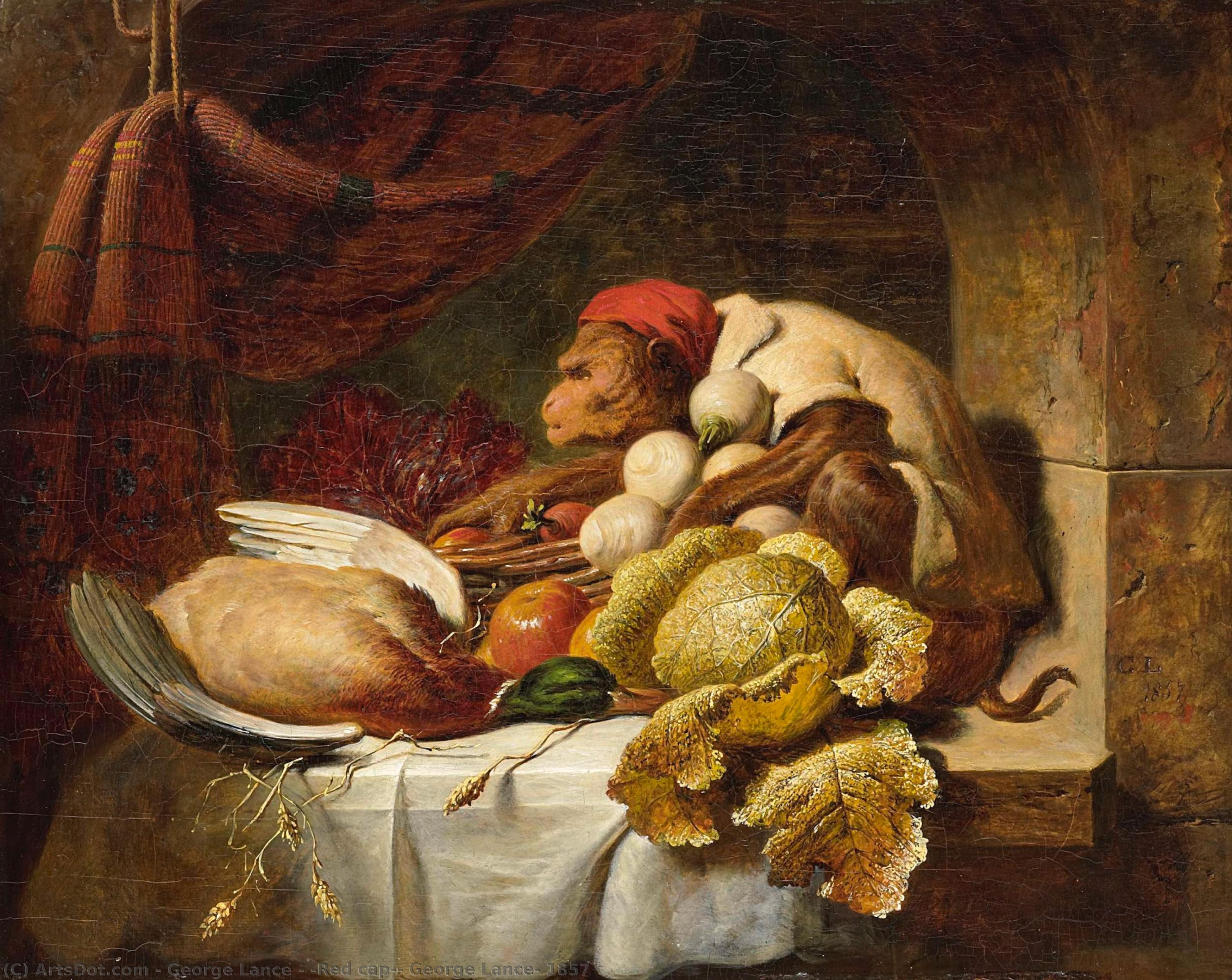 "red Cap", George Lance, 1857 — George Lance