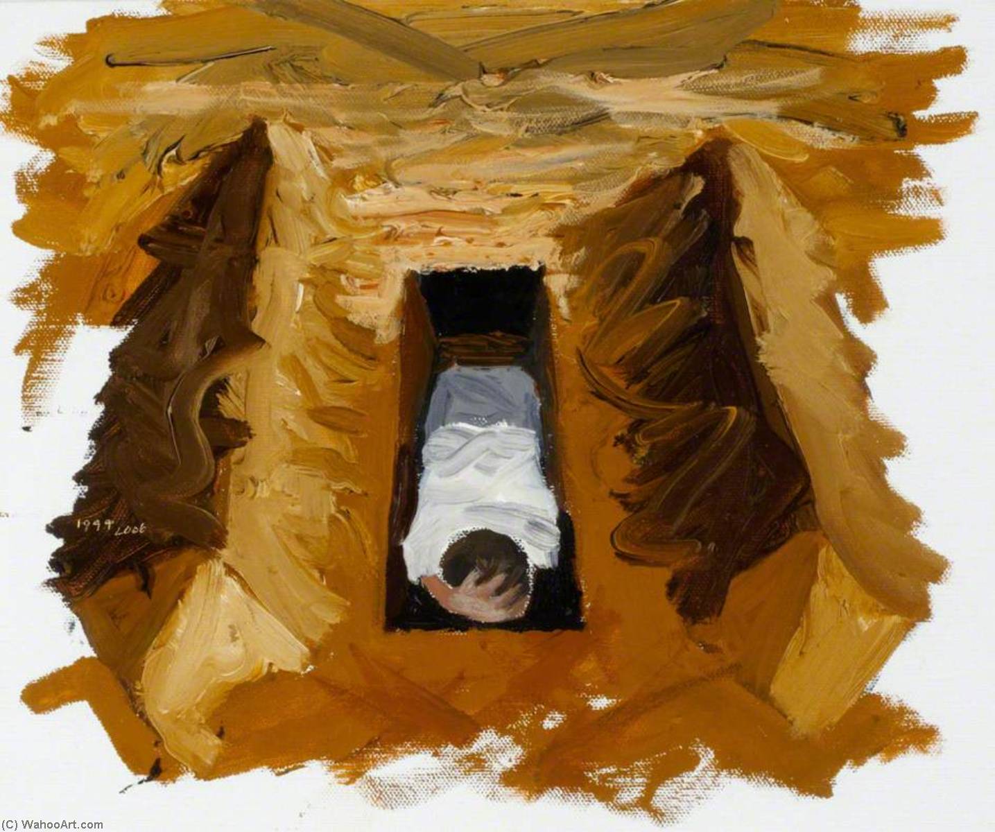 Peter Hammetts Trench A V1 Falls Nearby, Summer 1944 — Stephen Chaplin