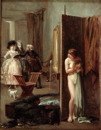 The Artist's Studio Or Unexpected Visitors — Albert Junior Ludovici