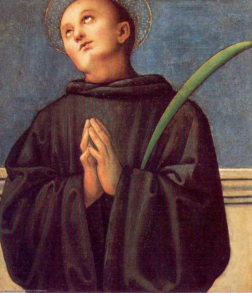 Saint Placidus — Vannucci Pietro (le Perugin)