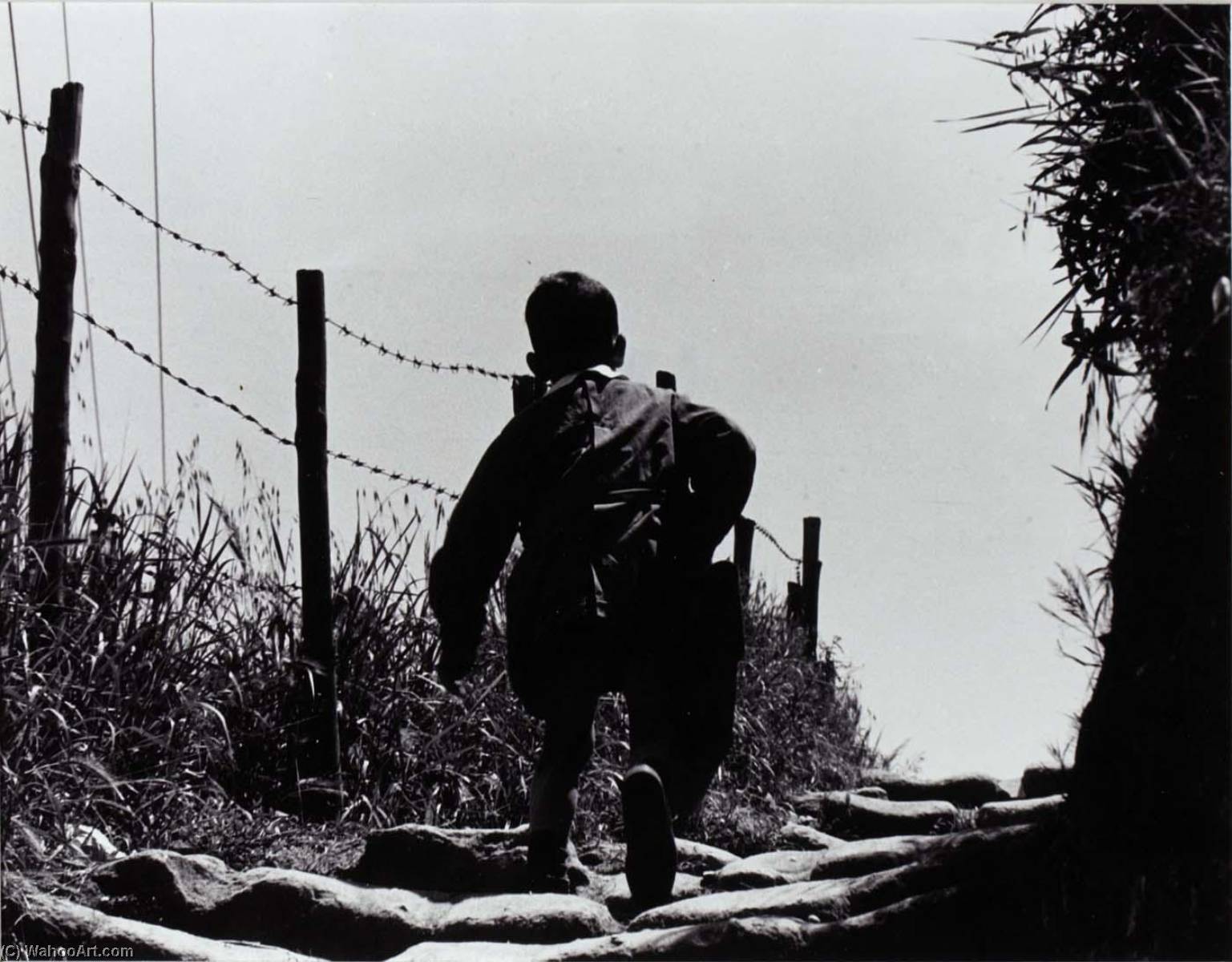 Rome (back Of Boy Walking Beside Barbed Wire Fence) — Jeffrey Blankfort