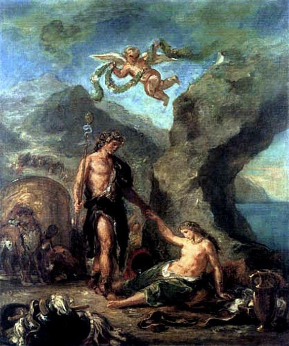 El Otoño. Baco Y Ariadna — Eugène Delacroix