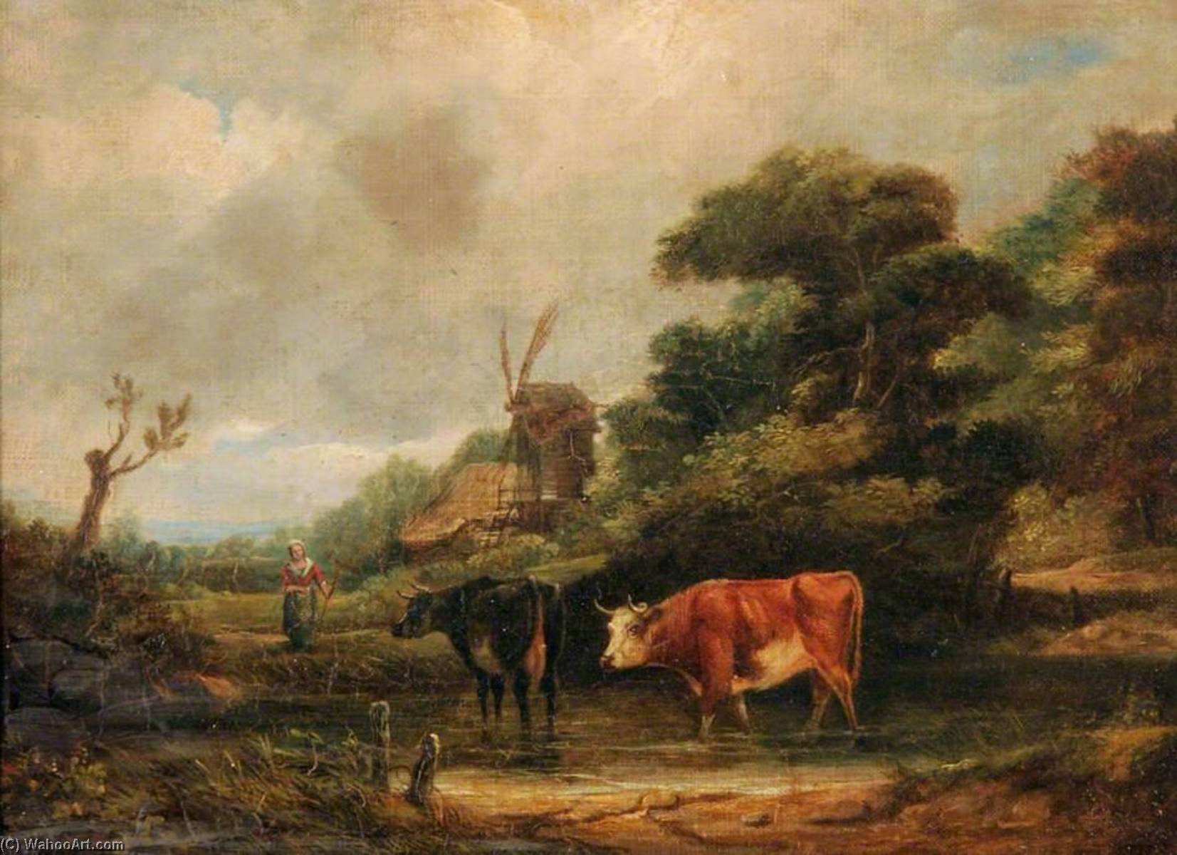 Landscape With Cattle — William Henry Crome