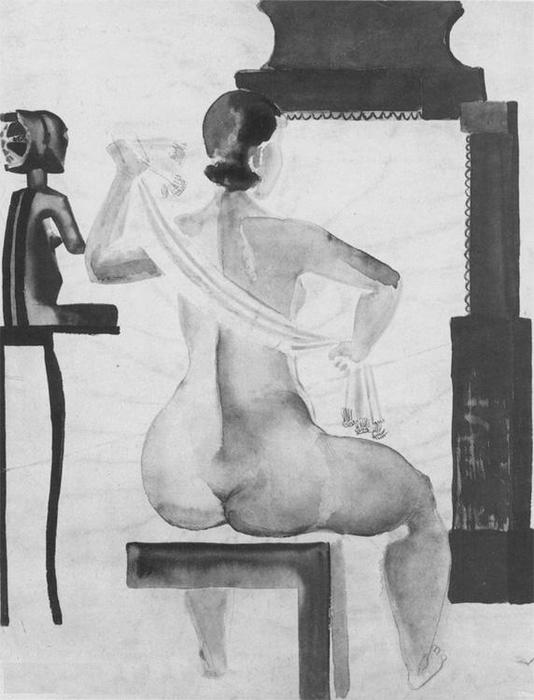 The Model In Front Of A Mirror — Aleksandr Deyneka