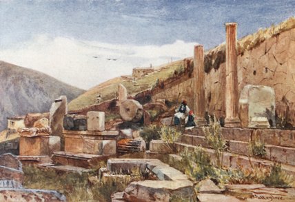 Delphi. The Portico Of The Athenians — John Fulleylove