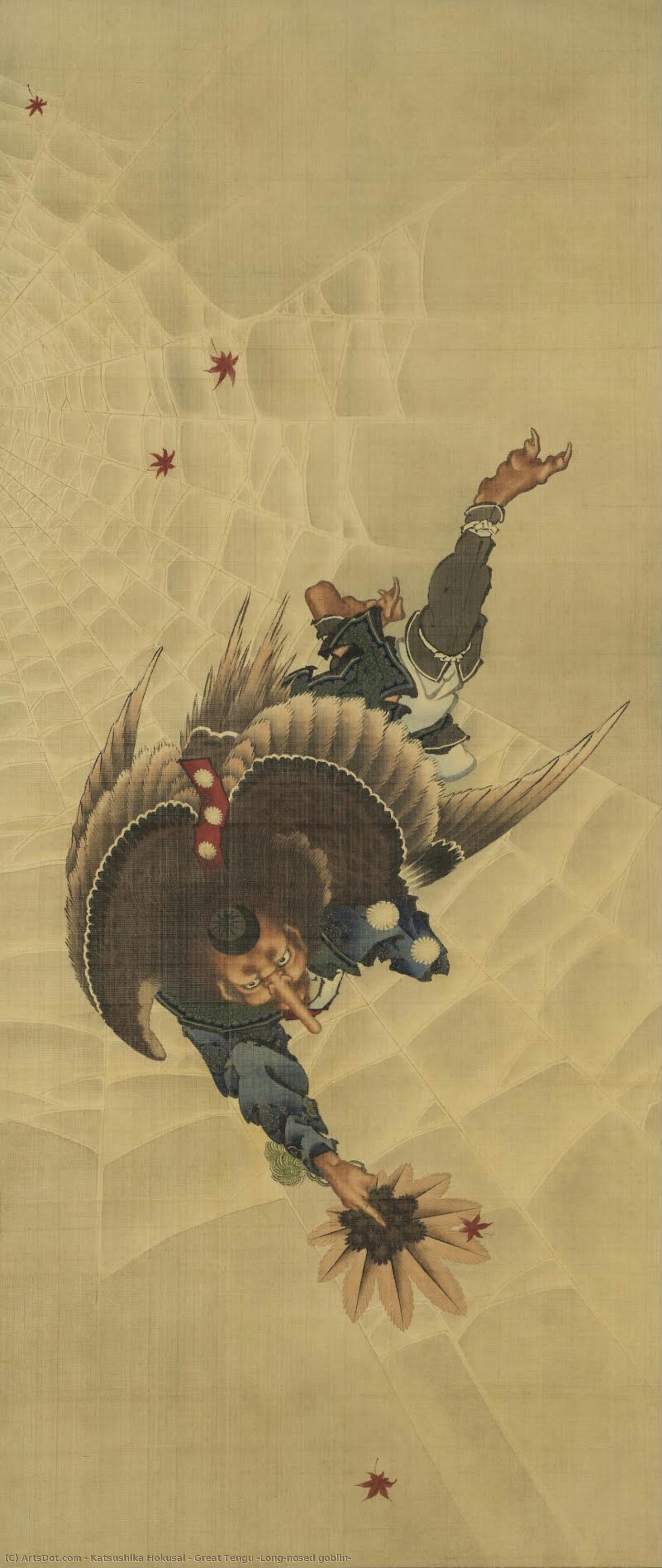 Great Tengu (long-nosed Goblin) — Katsushika Hokusai