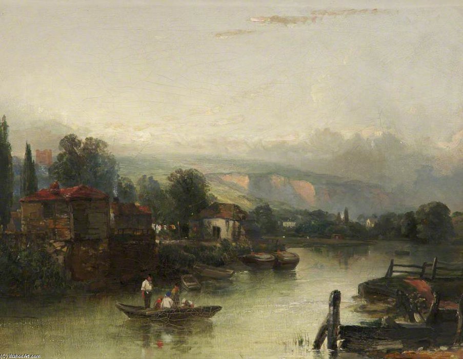 River Scene — Charles Bentley