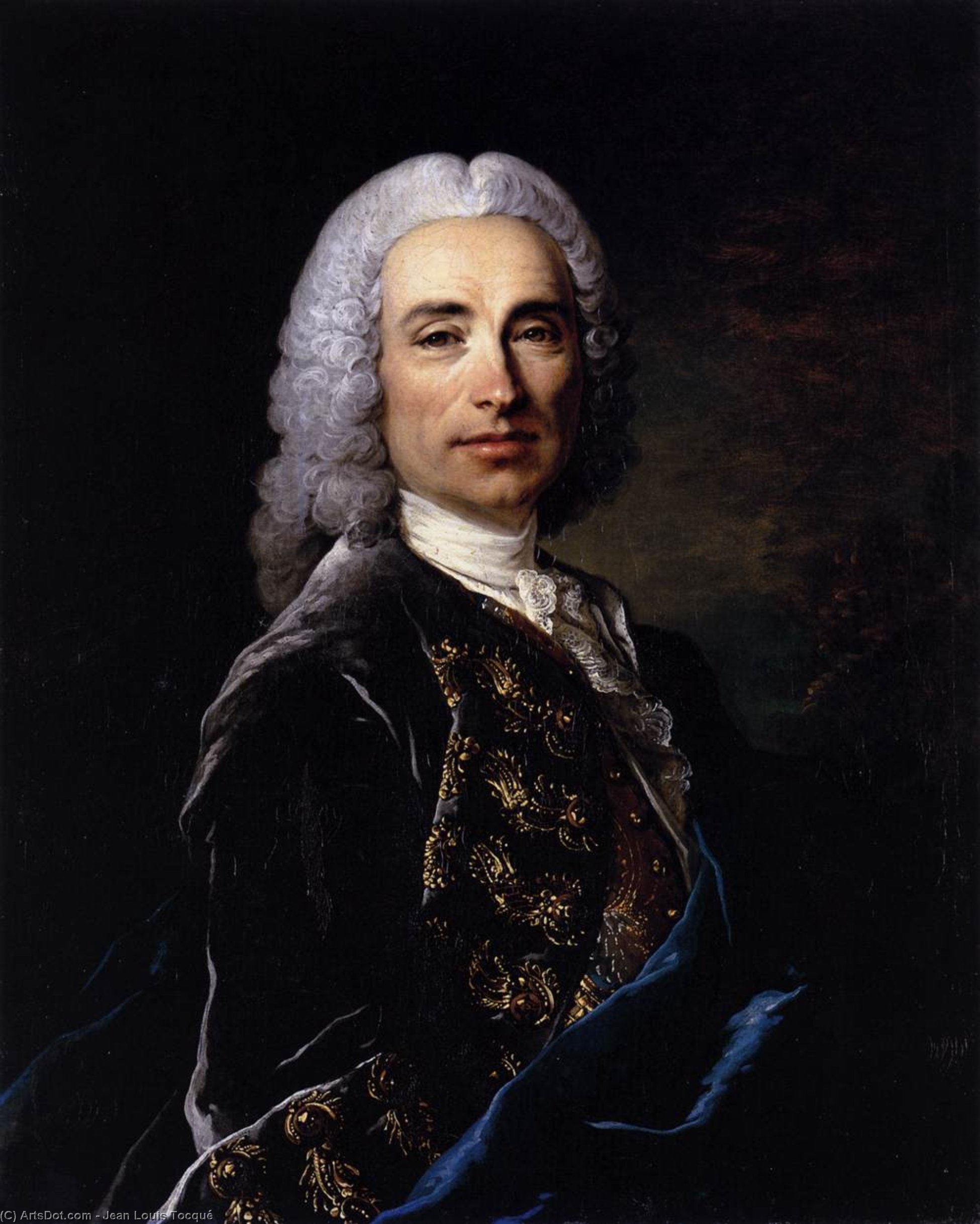 Portrait Of Marquis De Lucker — Jean Louis Tocqué