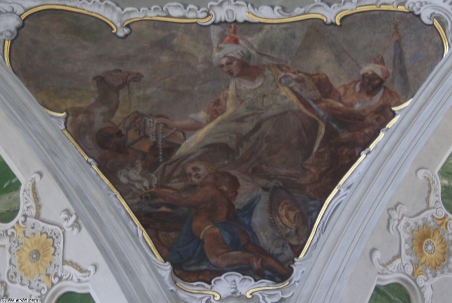 Zwickelbild In Der Jesuitenkirche In Mannheim — Philipp Hieronymus Brinckmann