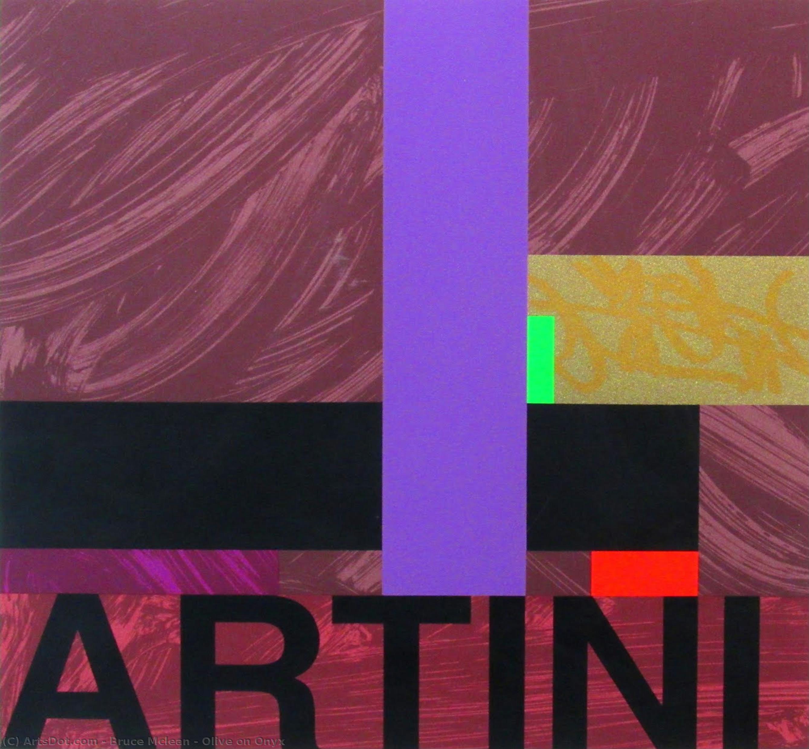 Olive On Onyx — Bruce Mclean