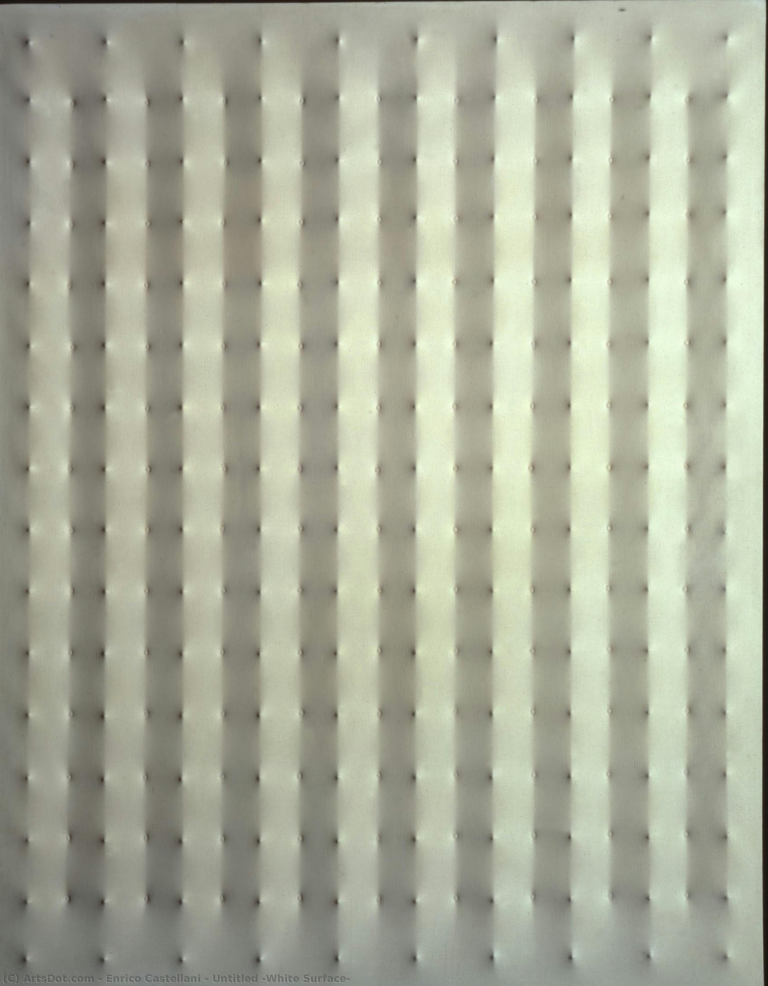 Untitled (white Surface) — Enrico Castellani