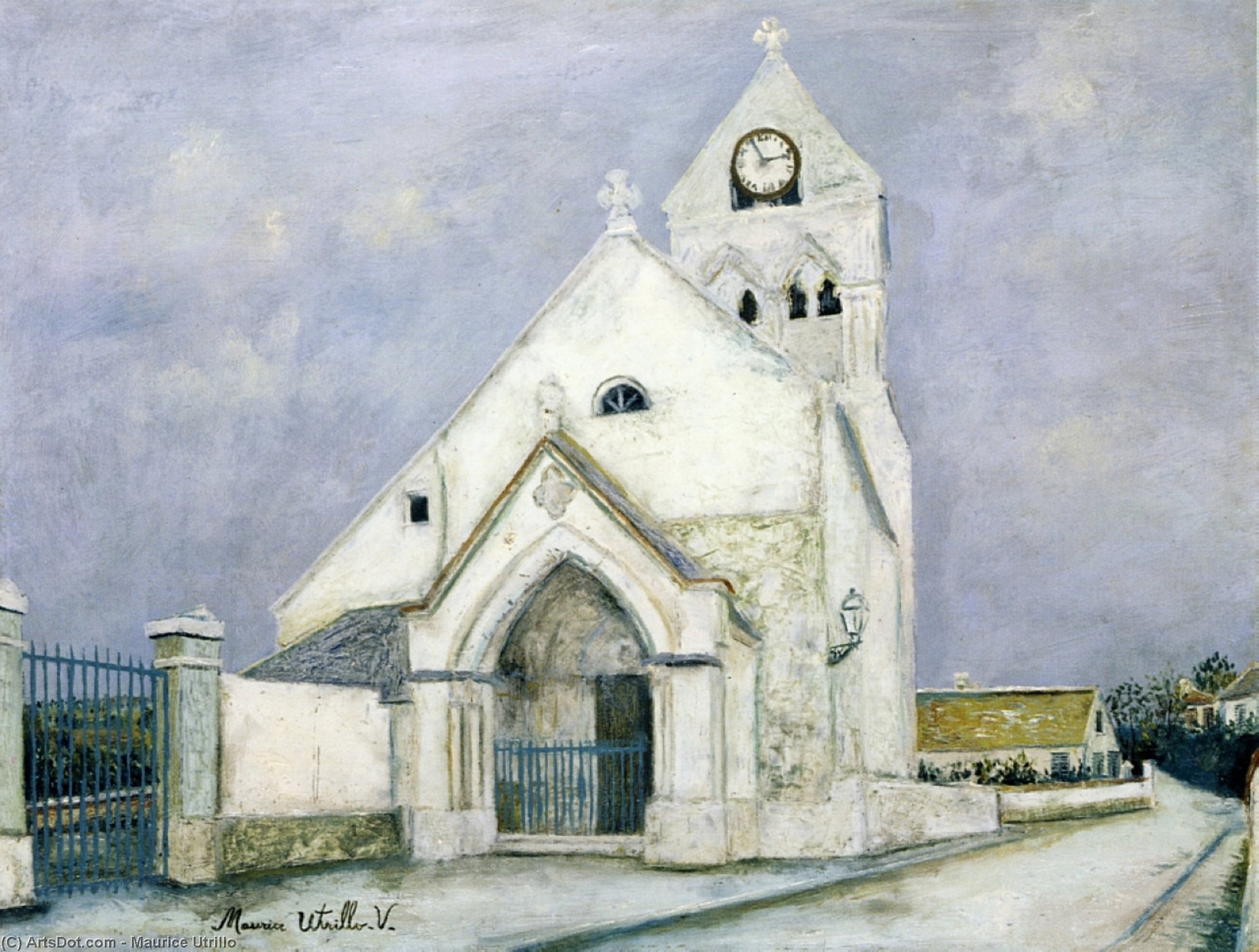 Little Communicant, Church Of Mourning — Maurice Utrillo