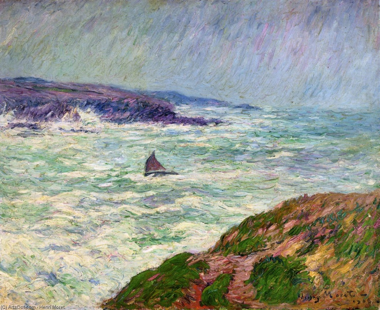 The Entrance To Pouldu — Henri Moret