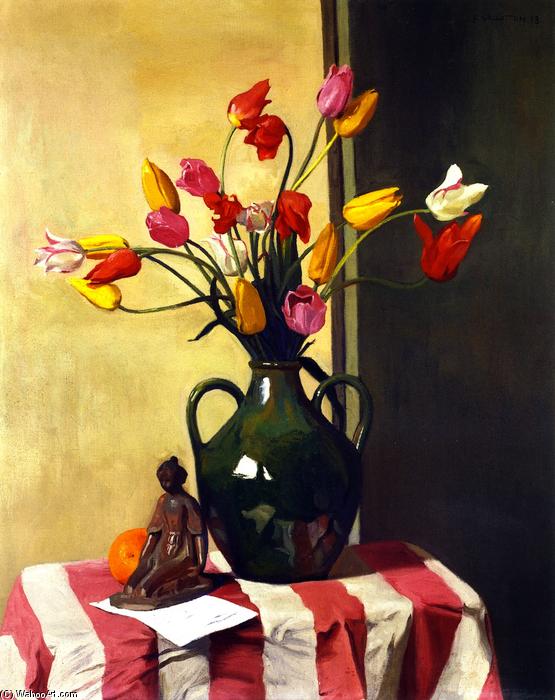 Tulips And A Statuette By Maillol — Félix Vallotton