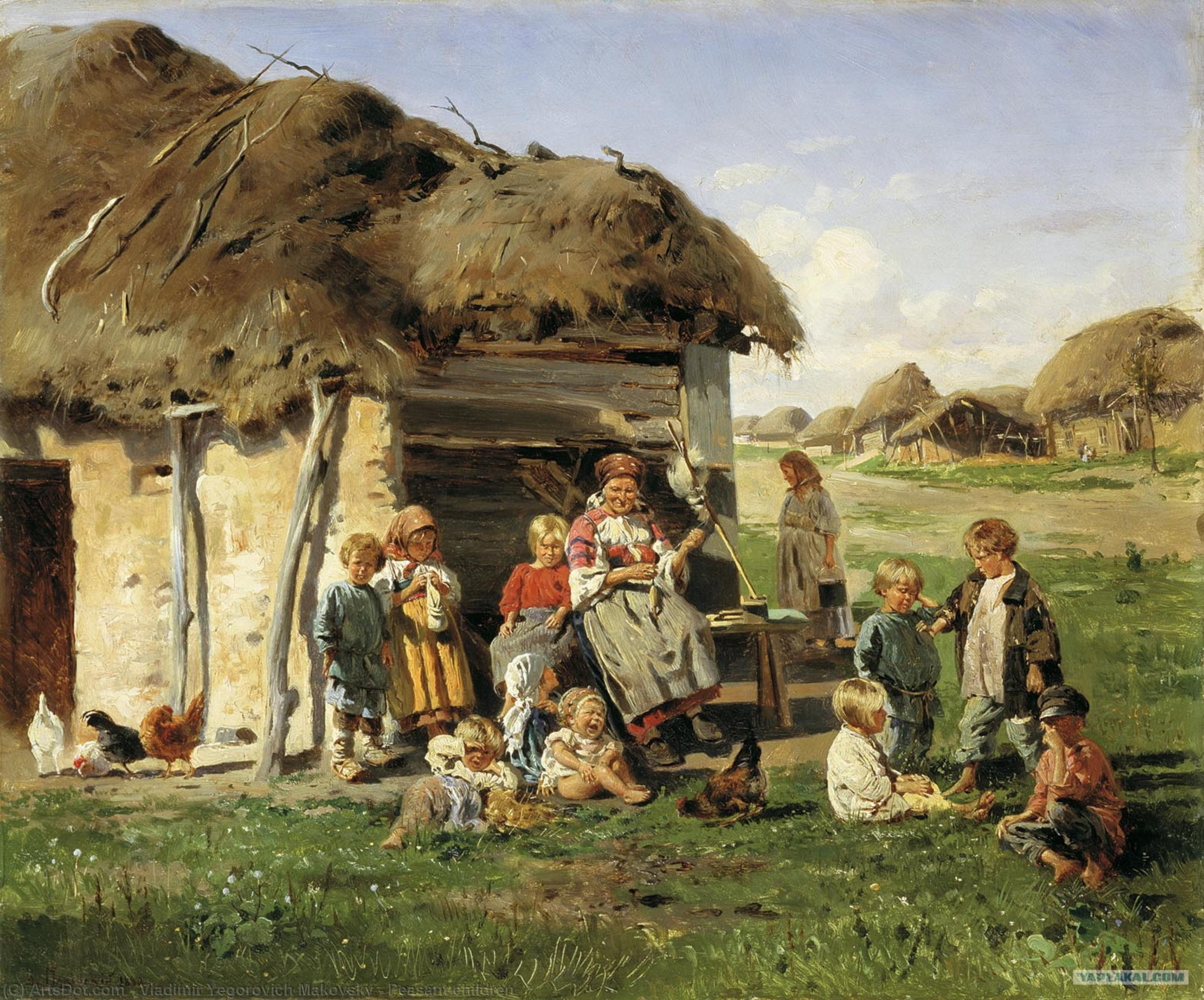 Peasant Children — Vladimir Yegorovich Makovsky