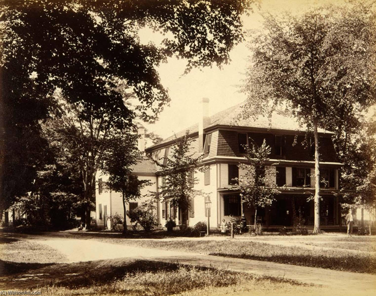 Eraus Cottage, From The Album Views Of Charlestown, New Hampshire — Gotthelf Pach