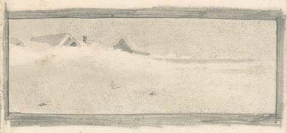 Sketch Of Winter Scene — Nicholas Roerich