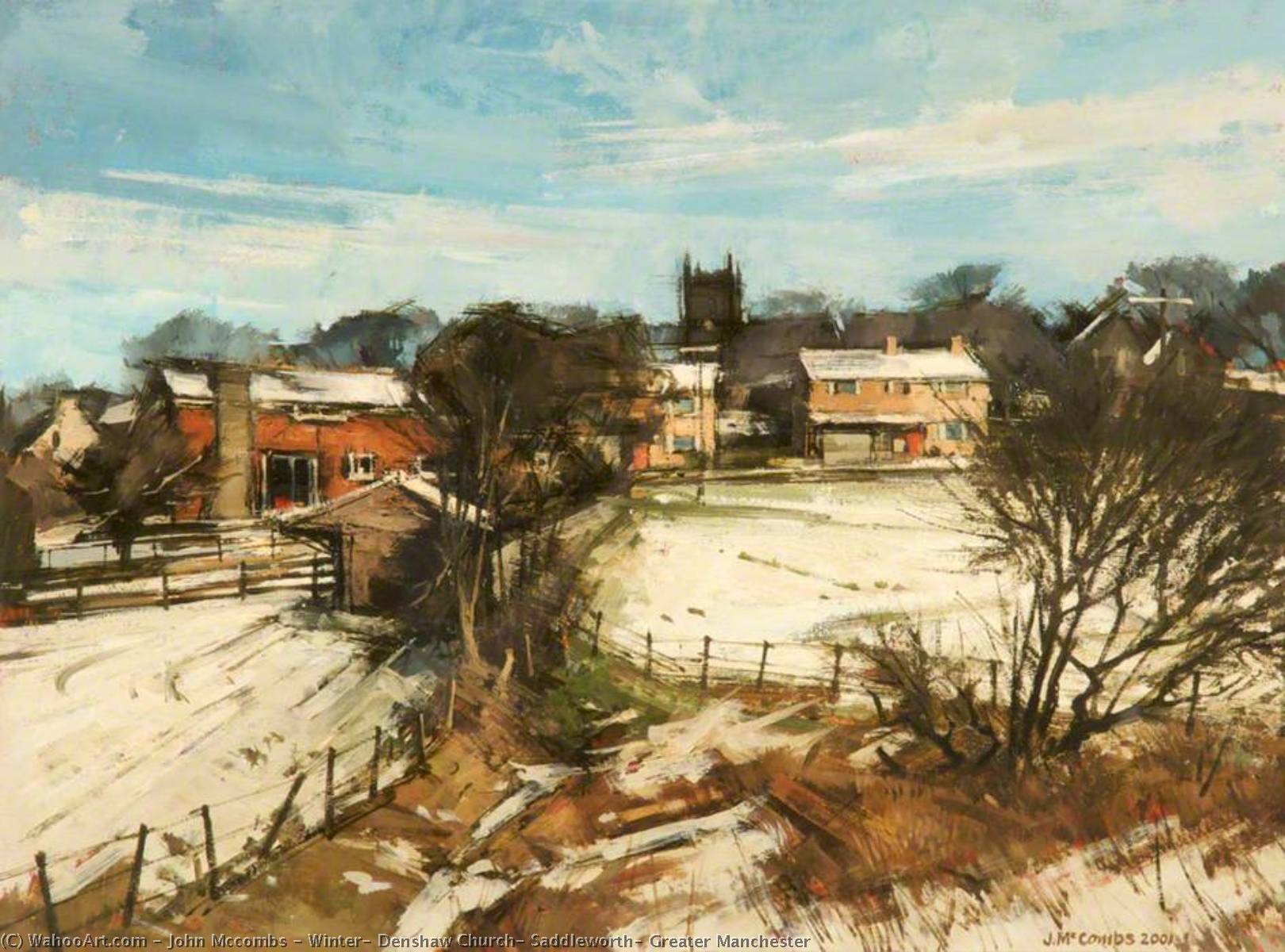Winter, Denshaw Church, Saddleworth, Greater Manchester — John Mccombs