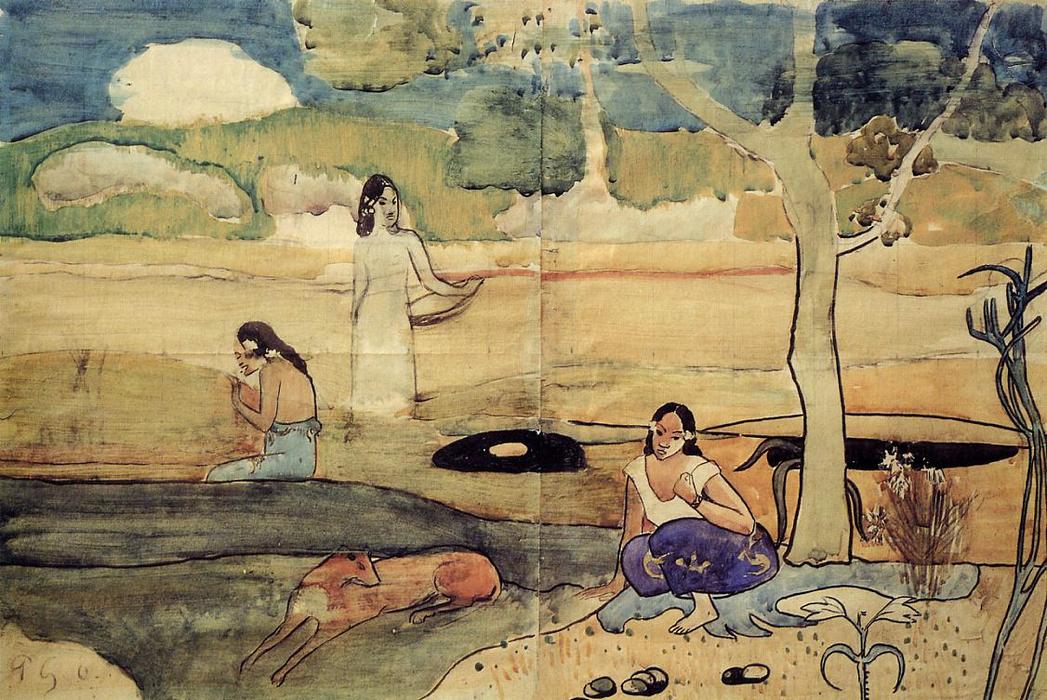 Tahitian Scene — Eugène Henri Paul Gauguin