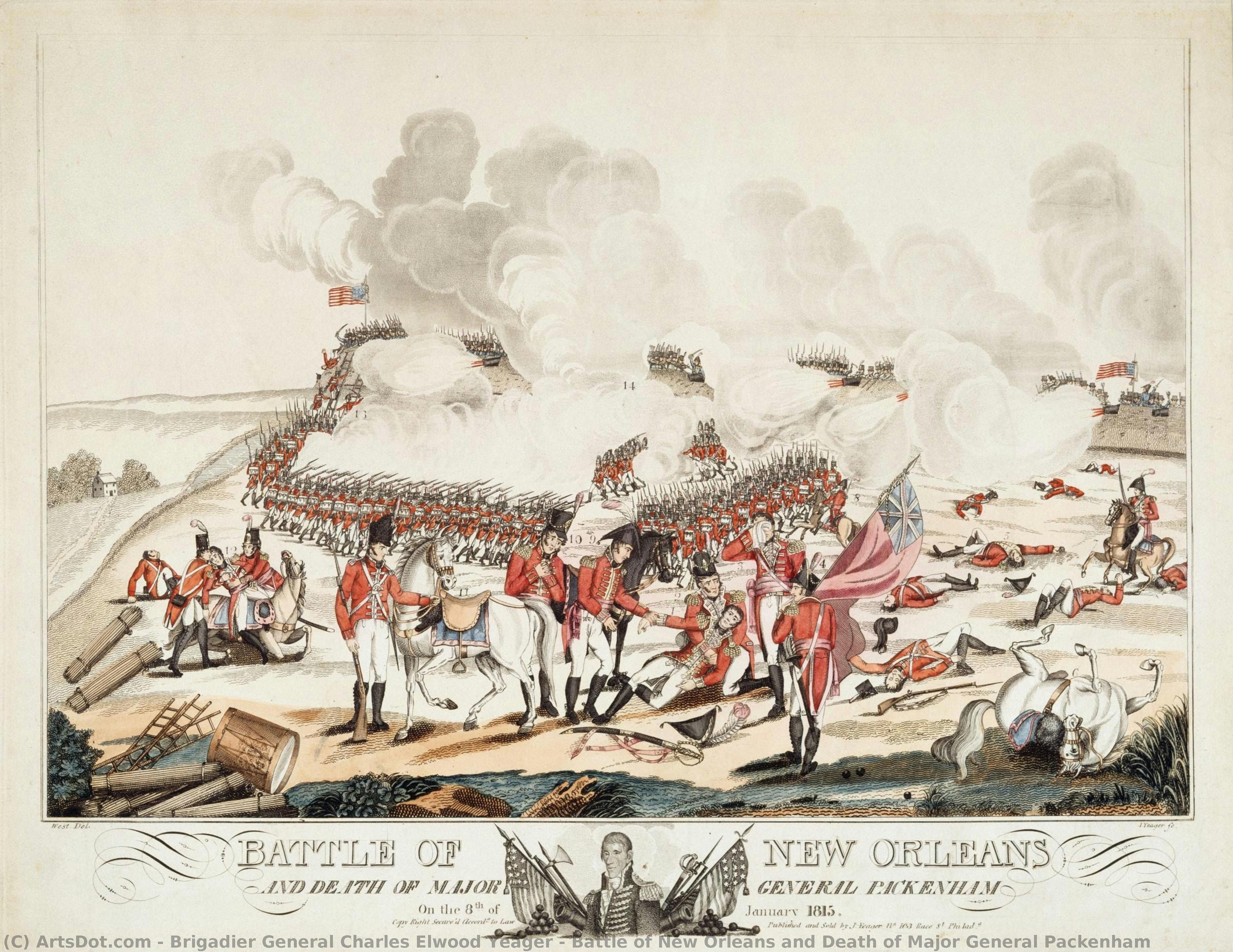 Battle Of New Orleans And Death Of Major General Packenham — Brigadier General Charles Elwood Yeager