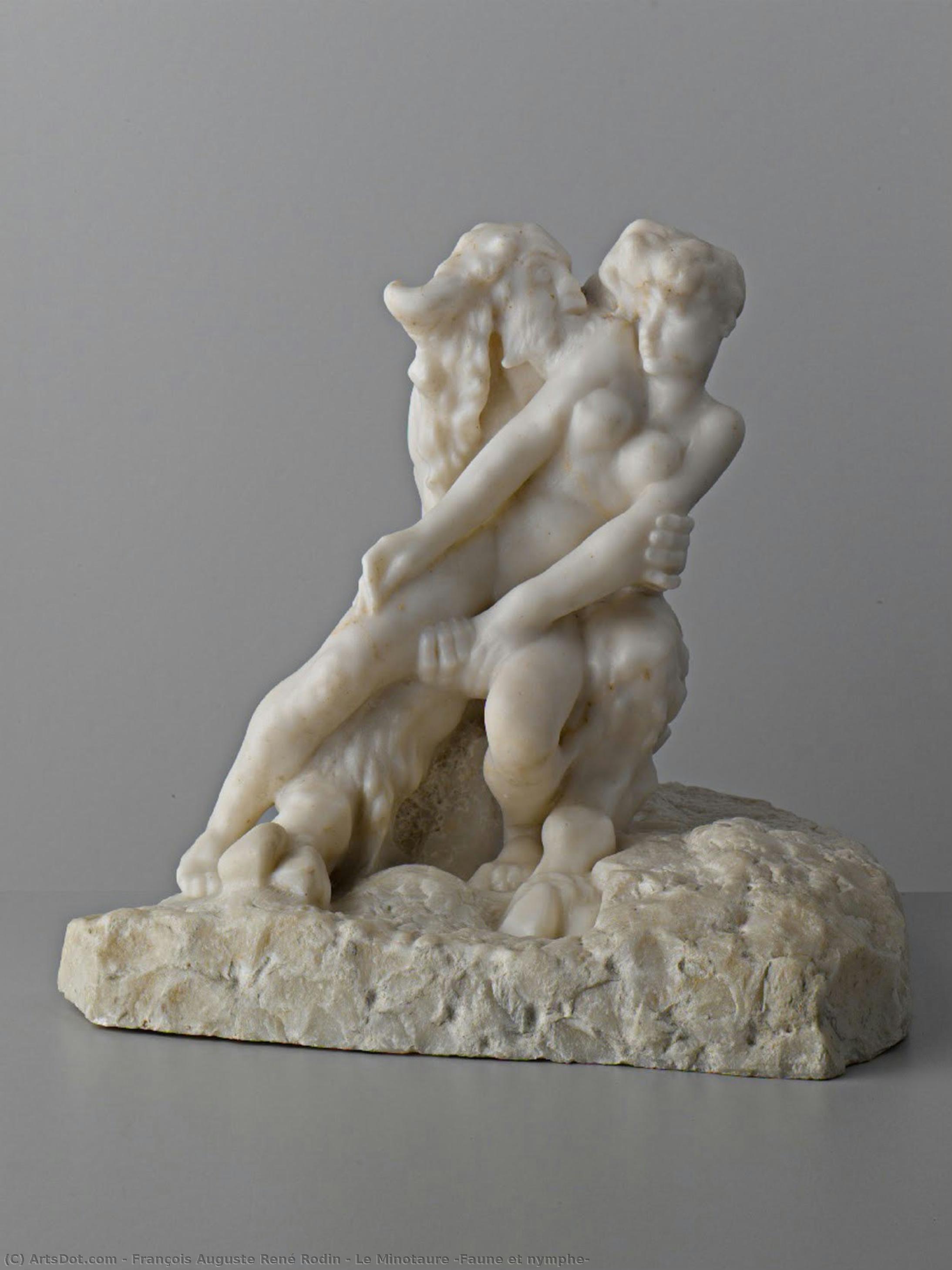Le Minotaure (faune Et Nymphe) — Auguste Rodin