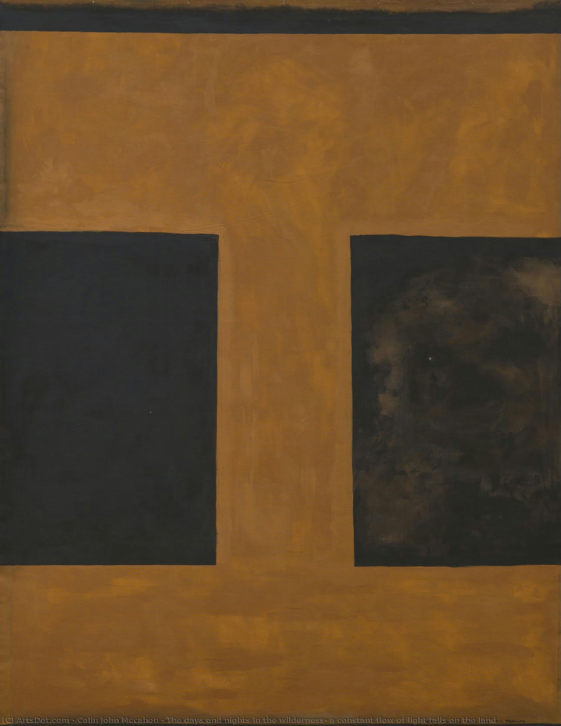 The Days And Nights In The Wilderness: A Constant Flow Of Light Falls On The Land — Colin John Mccahon