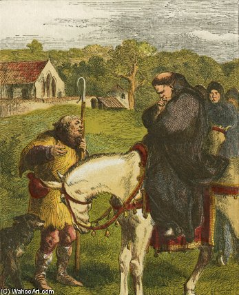 King John And The Abbot Of Canterbury — John Gilbert