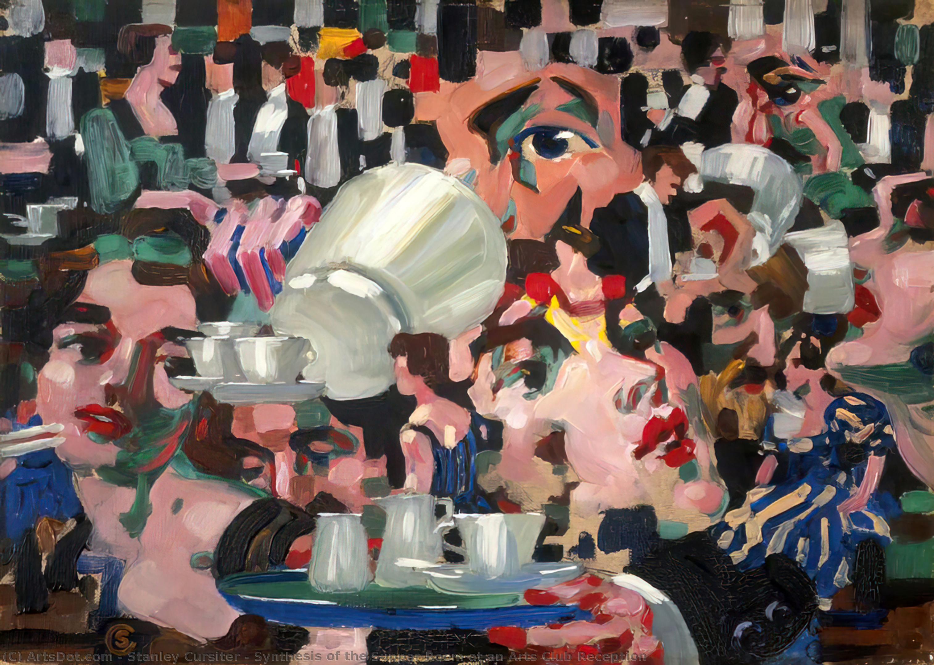 Synthesis Of The Supper Room At An Arts Club Reception — Stanley Cursiter