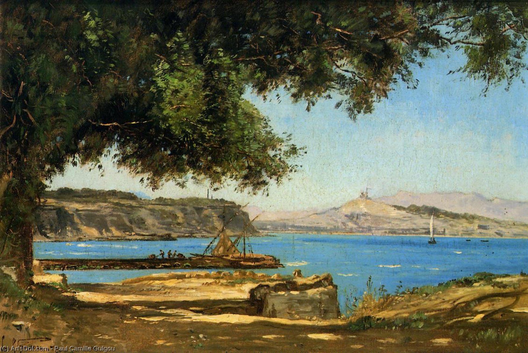 Tamaris By The Sea At Saint-andre Near Marseille — Paul Camille Guigou