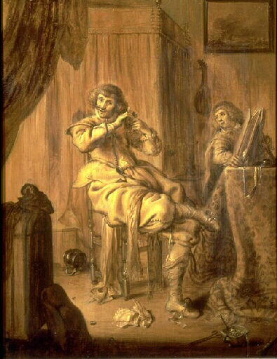 Gentilhomme À Sa Toilette — Adrijen Pietersz Van De Ven