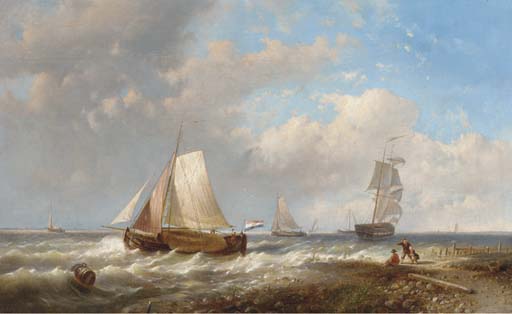 An Onshore Breeze Off The Dutch Coast — Abraham Hulk Senior