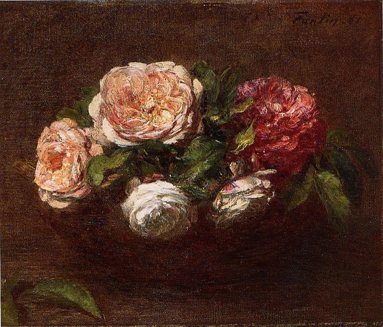 Jonquils And Nasturtiums — Henri Fantin-latour