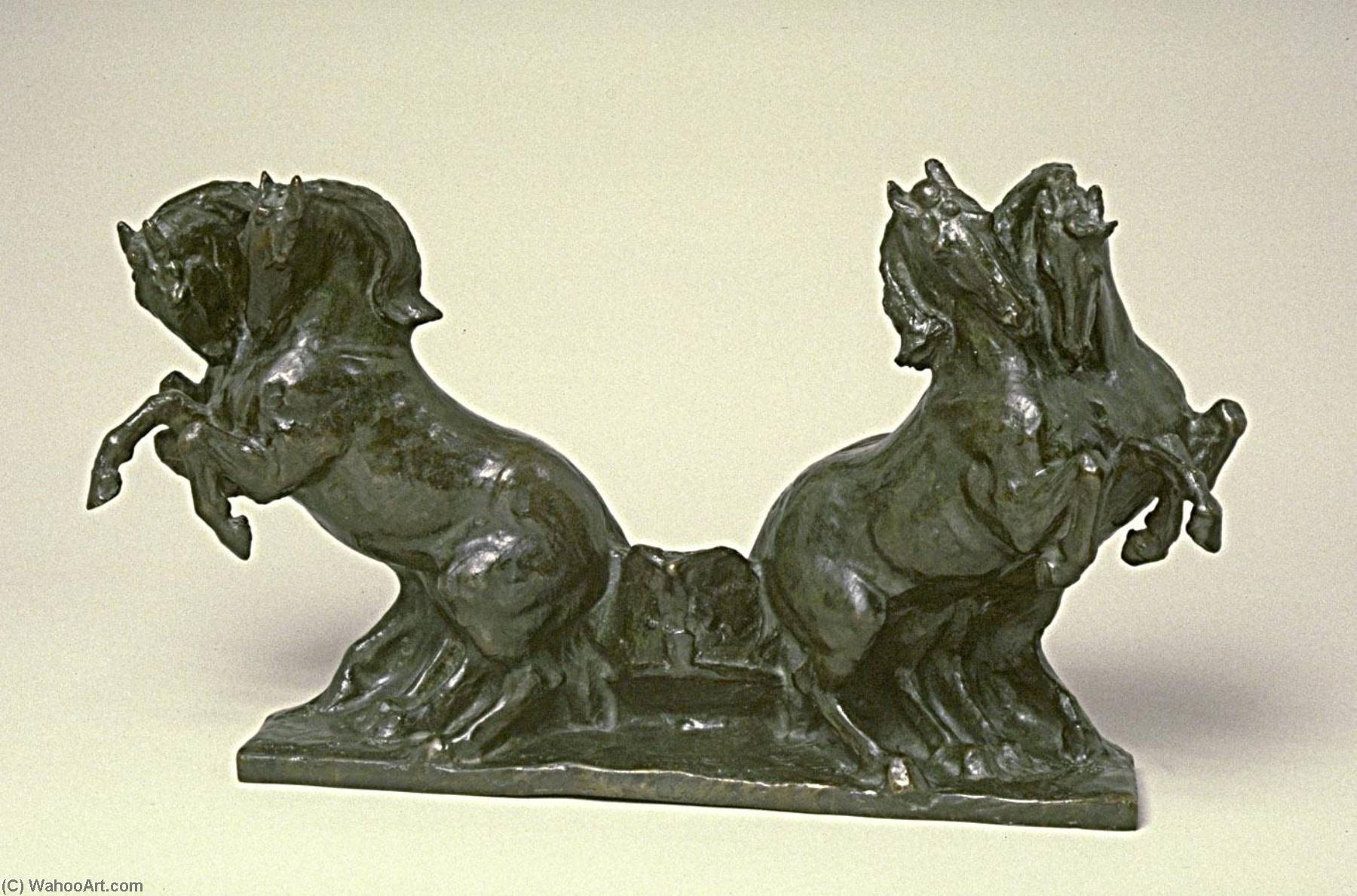 Two Teams Of Horses, Fragment Of An Advanced Sketch Model For The Apotheosis Of Democracy Pediment, House Of Representatives, U.s. Capitol Building — Paul Wayland Bartlett