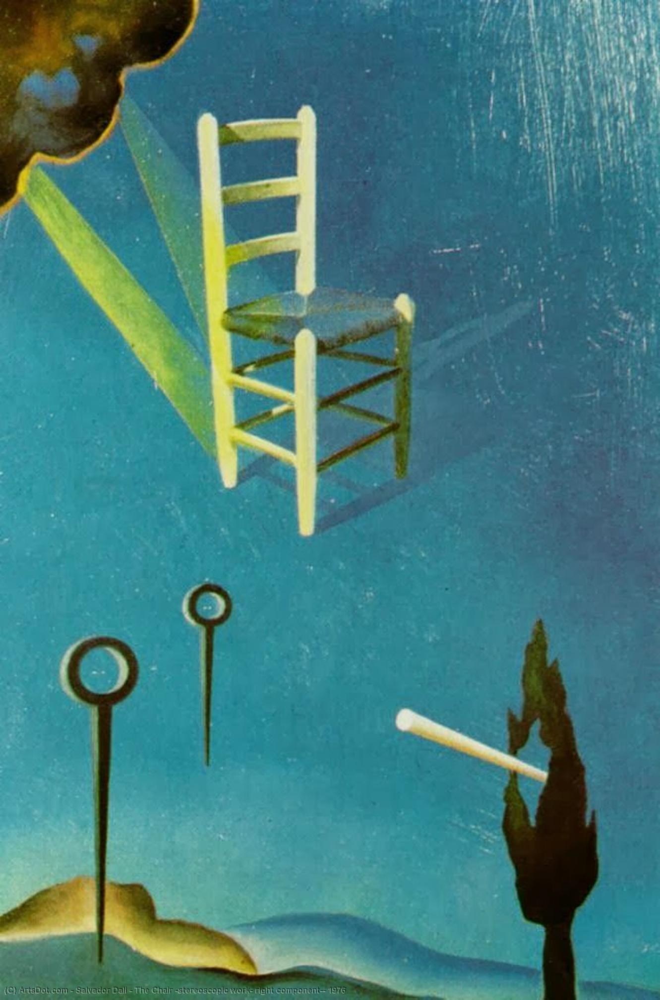 The Chair (stereoscopic Work, Right Component), 1976 — Salvador Dalí