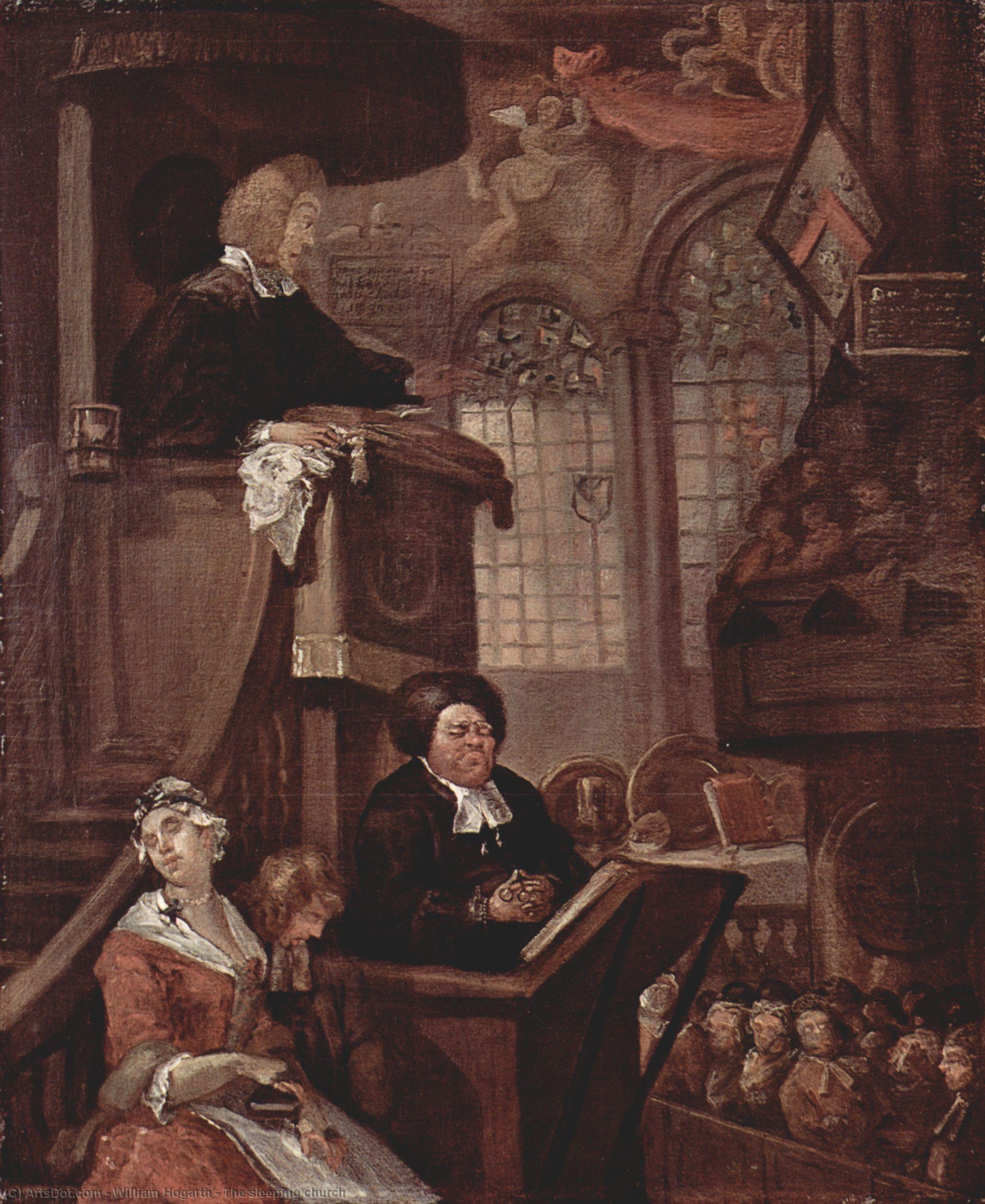 The Sleeping Church — William Hogarth