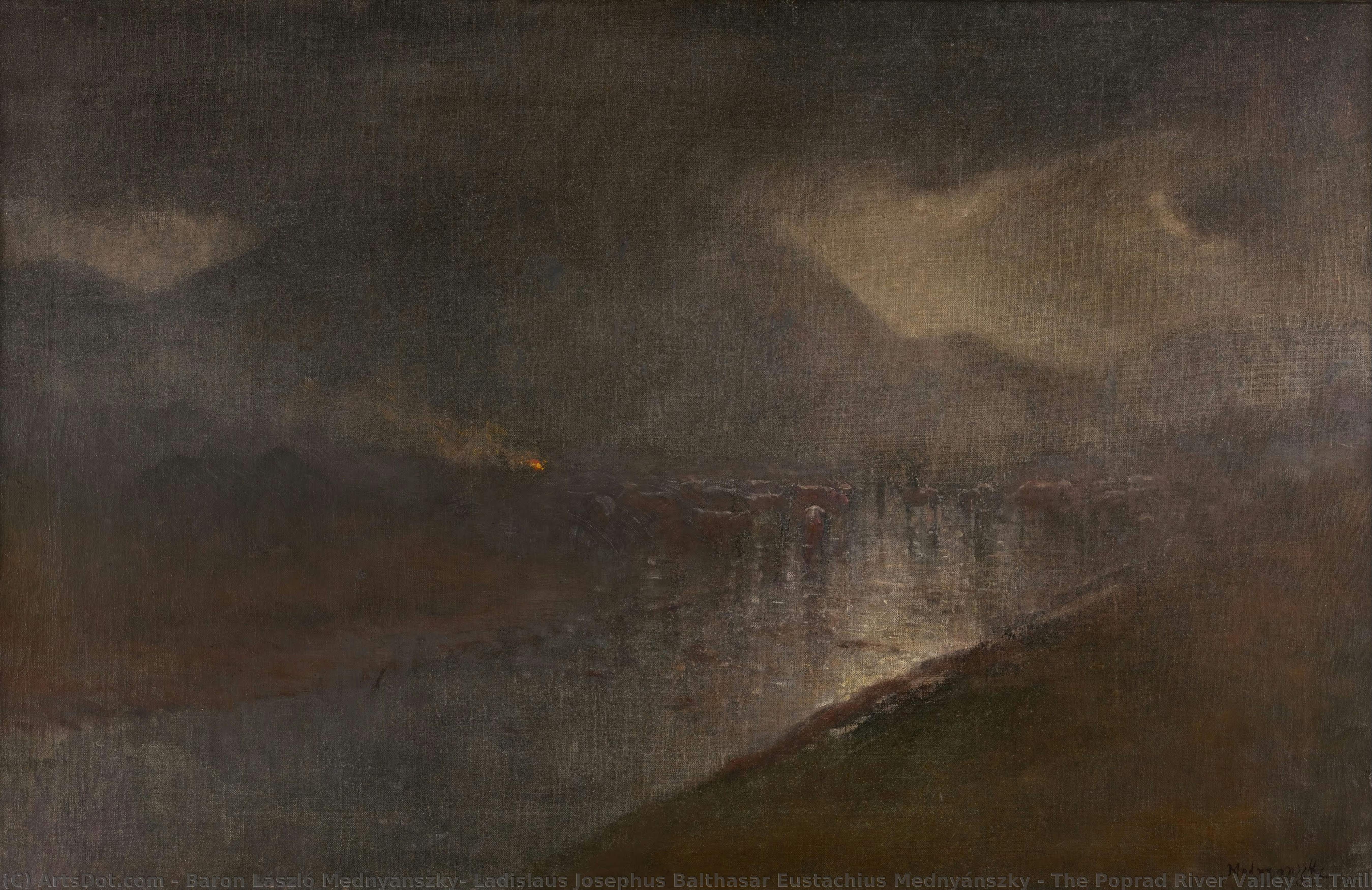 The Poprad River Valley At Twilight — ラースロー・メドニアンシュキ