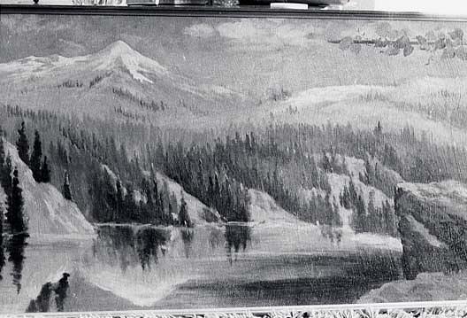 Panorama Of Lake Coeur D'alene, Idaho Nigger Head , (painting) — Von Luerzer
