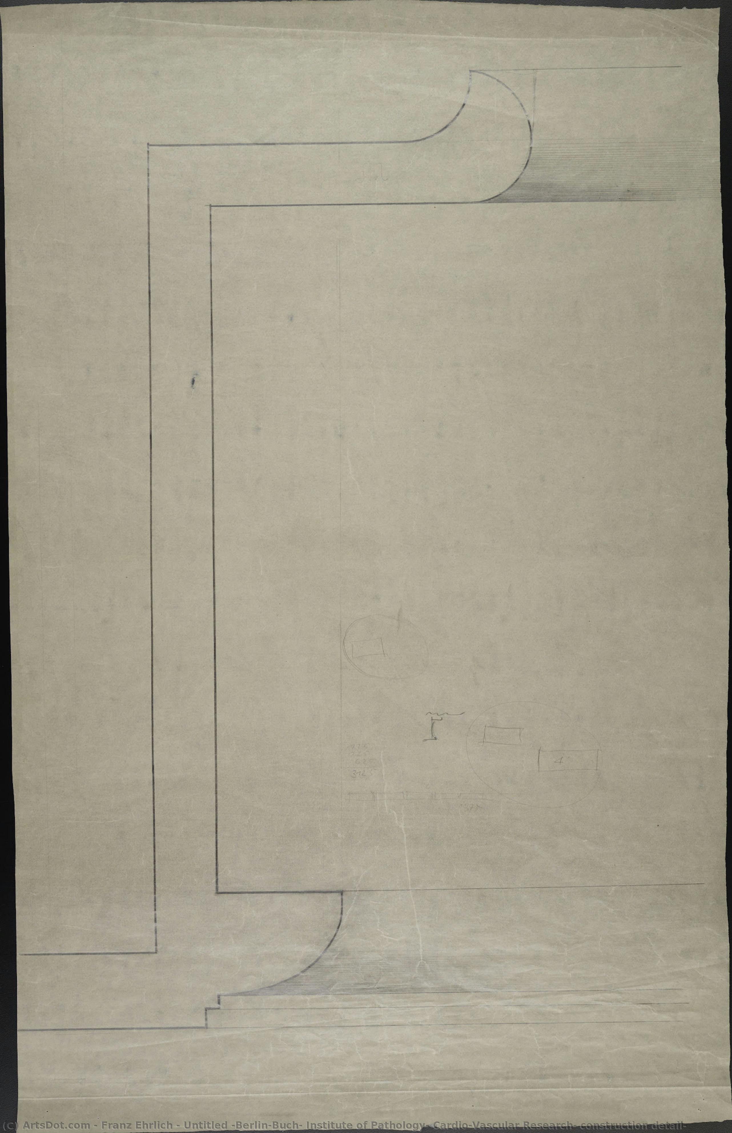 Untitled (berlin-buch, Institute Of Pathology, Cardio-vascular Research, Construction Detail) — Franz Ehrlich