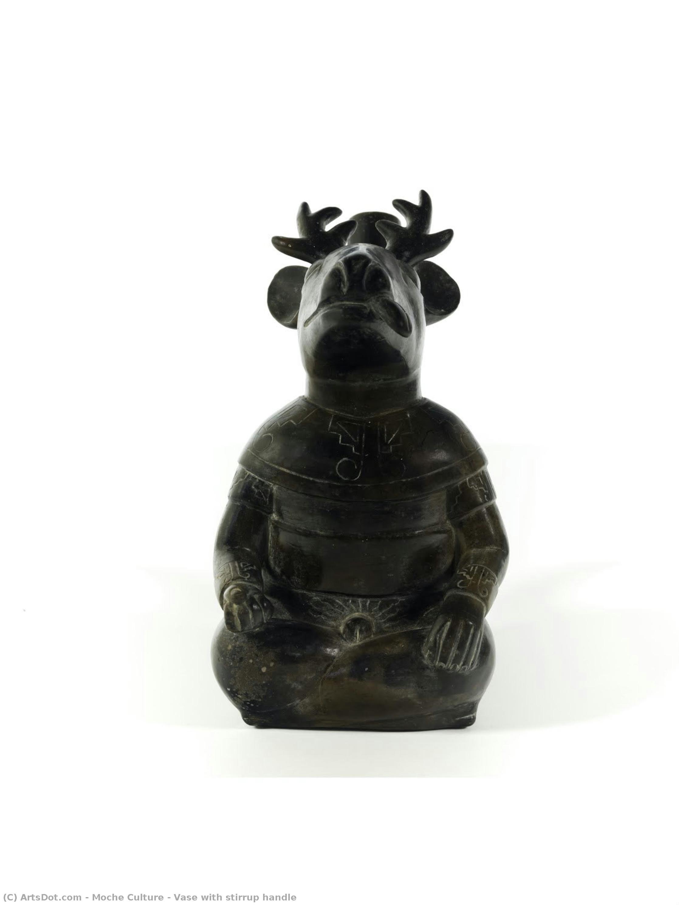 Vase With Stirrup Handle — Moke Kultura