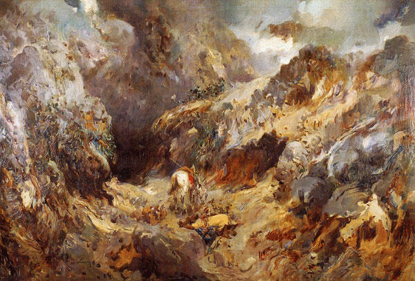 Paisaje Con Figuras — José Navarro Llorens