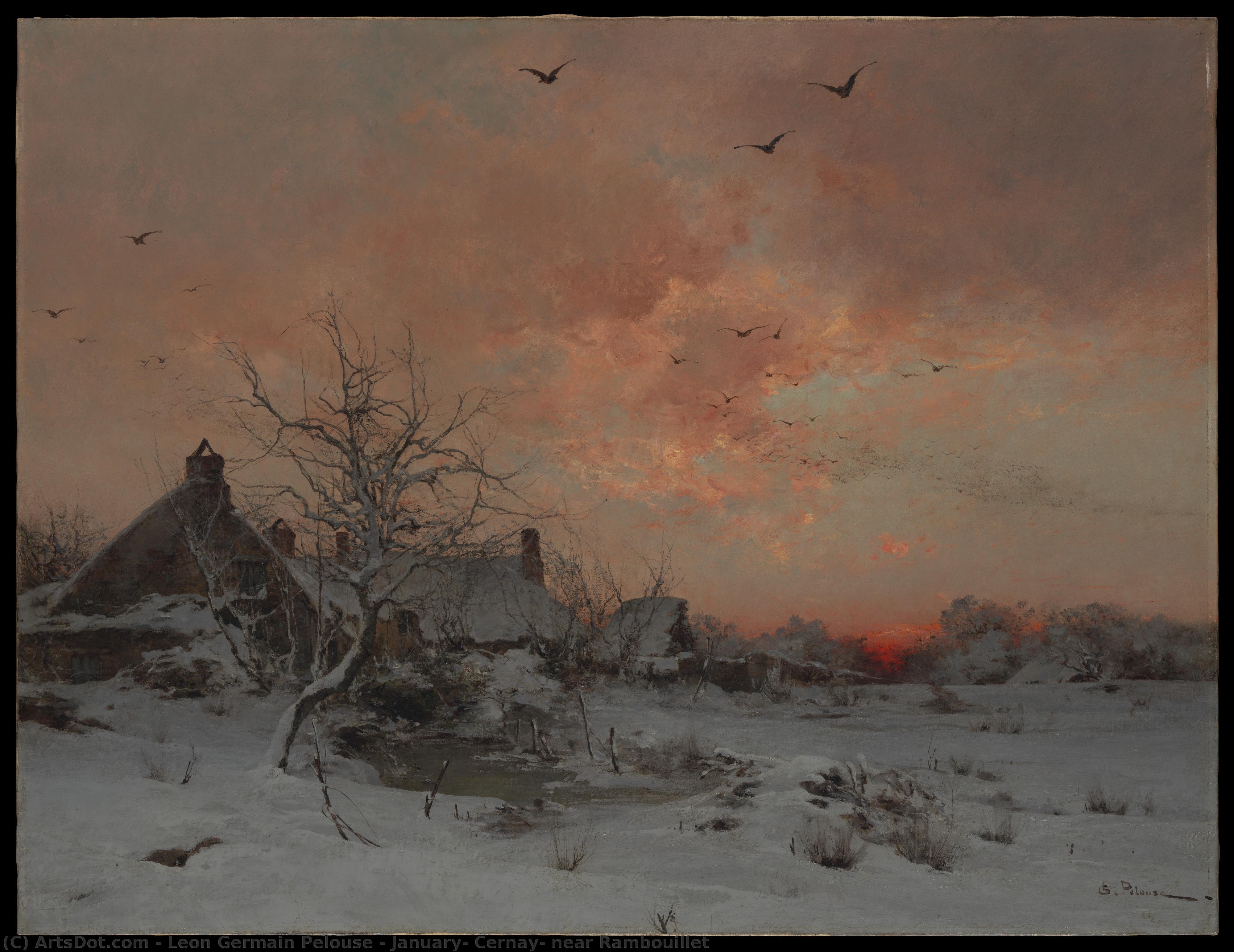 January: Cernay, Near Rambouillet — Leon Germain Pelouse