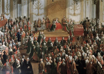Maria Theresa At The Investiture Of The Order Of St — Martin Ii Mytens