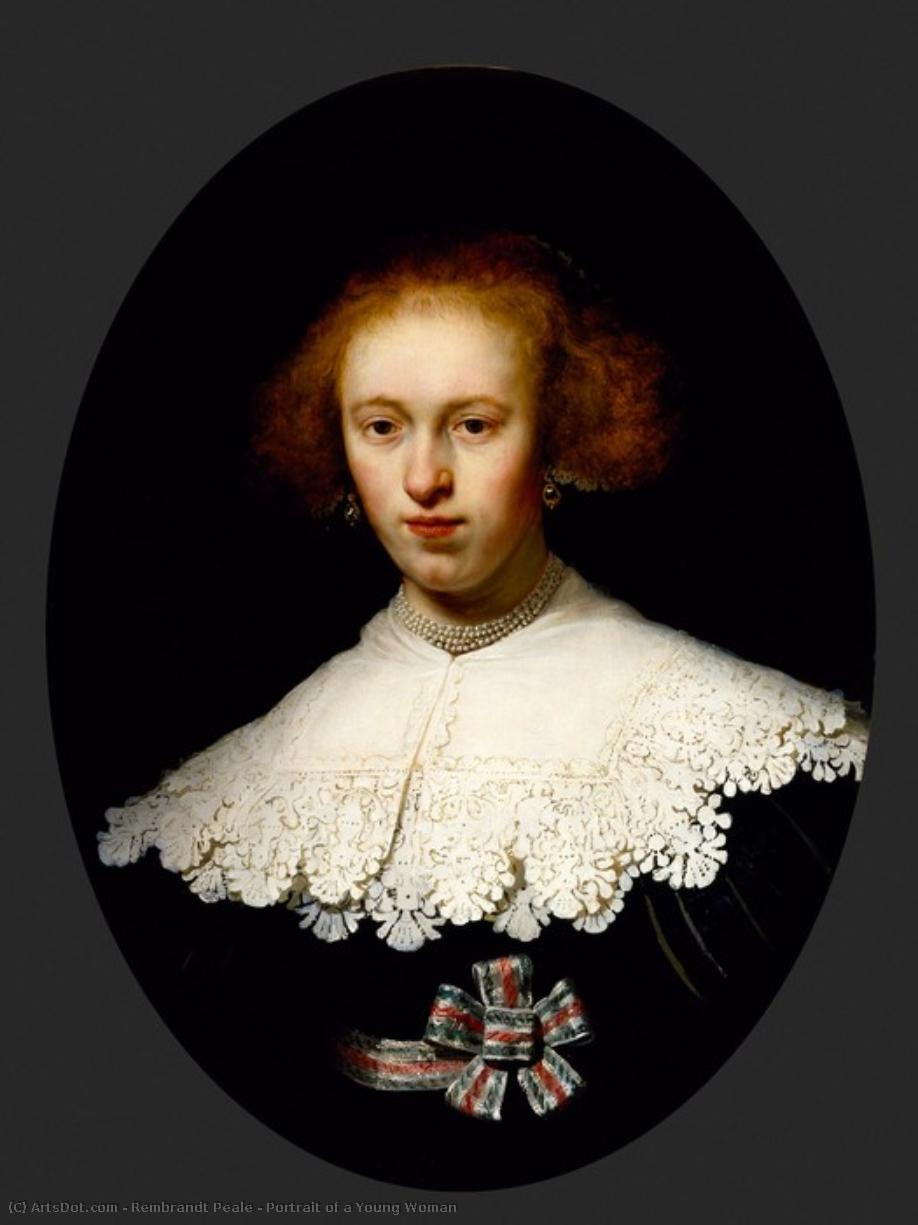 Portrait Of A Young Woman — Rembrandt Peale
